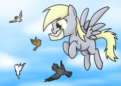 Size: 703x500 | Tagged: safe, artist:nukeleer, imported from derpibooru, derpy hooves, pegasus, pony, female, mare, solo