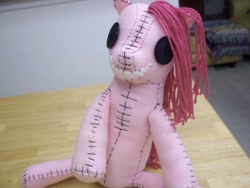 Size: 1024x768 | Tagged: safe, artist:charletothemagne, imported from derpibooru, pinkamena diane pie, pinkie pie, creepy, irl, photo, plushie
