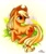 Size: 1500x1800 | Tagged: safe, artist:katiramoon, imported from derpibooru, applejack, earth pony, pony, female, grass, looking back, mare, prone, solo