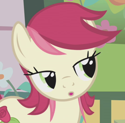 Size: 548x540 | Tagged: safe, imported from derpibooru, screencap, roseluck, earth pony, pony, bridle gossip, season 1, bedroom eyes, female, mare, out of context, solo