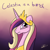 Size: 1000x1000 | Tagged: safe, artist:docbullet, imported from derpibooru, princess cadance, alicorn, pony, female, implied princess celestia, mare, princess bitchdance, solo, vulgar