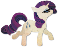 Size: 739x600 | Tagged: safe, artist:sleepwalks, imported from derpibooru, rarity, pony, unicorn, female, mare, paper pony, solo