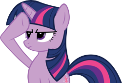 Size: 5492x3736 | Tagged: safe, artist:sircinnamon, edit, imported from derpibooru, twilight sparkle, purple, rainbow dash salutes, recolor, salute, simple background, transparent background, vector