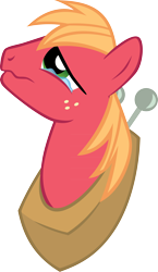 Size: 1914x3299 | Tagged: safe, artist:sircinnamon, imported from derpibooru, big macintosh, earth pony, pony, crying, male, simple background, stallion, transparent background, vector, wavy mouth