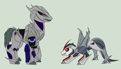 Size: 1000x572 | Tagged: safe, imported from derpibooru, megatron, ponified, starscream, transformers, transformers prime