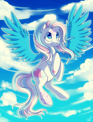 Size: 687x900 | Tagged: safe, artist:quiixotic, imported from derpibooru, star catcher, pony, female, flying, g3, g3 to g4, g4, generation leap, solo