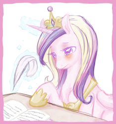 Size: 467x500 | Tagged: safe, artist:kaoriogata, imported from derpibooru, princess cadance, pony, female, solo