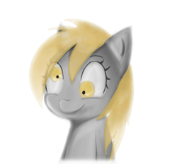 Size: 1105x1027 | Tagged: safe, artist:teknibaal, imported from derpibooru, derpy hooves, pegasus, pony, bust, female, mare, portrait, simple background, smiling, solo, transparent background