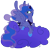 Size: 1157x1140 | Tagged: safe, artist:egophiliac, imported from derpibooru, princess luna, pony, cloud, female, looking back, prone, solo