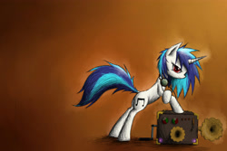 Size: 4500x3000 | Tagged: safe, artist:manearion, imported from derpibooru, dj pon-3, vinyl scratch, pony, solo