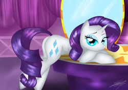Size: 1480x1050 | Tagged: dead source, safe, artist:sierraex, imported from derpibooru, rarity, pony, unicorn, bedroom eyes, female, mare, pretty, solo