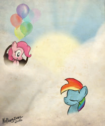 Size: 999x1200 | Tagged: safe, artist:noponyzone, imported from derpibooru, pinkie pie, rainbow dash