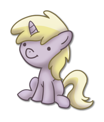 Size: 412x485 | Tagged: safe, artist:ufocookiez, imported from derpibooru, dinky hooves, pony, female, simple background, solo, transparent background