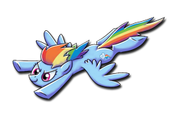 Size: 613x398 | Tagged: safe, artist:ufocookiez, imported from derpibooru, rainbow dash, pony, female, simple background, solo, transparent background