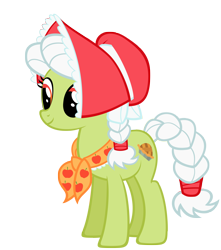 Size: 3500x3956 | Tagged: safe, artist:stabzor, imported from derpibooru, granny smith, high res, simple background, transparent background, vector, younger