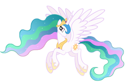 Size: 6000x3968 | Tagged: safe, artist:stabzor, imported from derpibooru, princess celestia, pony, female, mare, simple background, solo, transparent background, vector