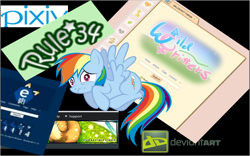 Size: 1286x802 | Tagged: safe, imported from derpibooru, rainbow dash, deviantart, e621, furaffinity, internet, pixiv, rule 34, wild critters