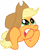 Size: 4008x5000 | Tagged: safe, artist:stabzor, imported from derpibooru, applejack, pony, absurd resolution, female, simple background, solo, transparent background, vector, worried