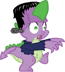 Size: 431x473 | Tagged: safe, artist:atlur, deleted from derpibooru, imported from derpibooru, spike, costume, halloween