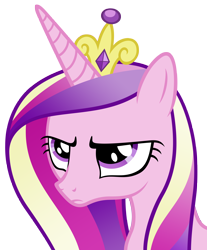 Size: 4142x5000 | Tagged: safe, artist:stabzor, imported from derpibooru, princess cadance, absurd resolution, frown, glare, grumpy, reaction image, simple background, transparent background, unamused, vector