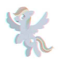 Size: 856x960 | Tagged: source needed, safe, artist:bluenudibranch, imported from derpibooru, rainbow dash, 3d, anaglyph 3d