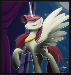 Size: 657x688 | Tagged: safe, artist:lionheartcartoon, imported from derpibooru, oc, oc only, oc:fausticorn, alicorn, pony, lauren faust, raised hoof, solo