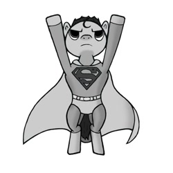 Size: 900x900 | Tagged: safe, artist:ink98765, imported from derpibooru, ponified, superman