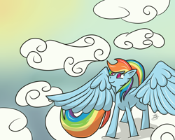 Size: 5000x4000 | Tagged: safe, artist:tlatophat, imported from derpibooru, rainbow dash, pegasus, pony, absurd resolution, cloud, cloudy, female, mare, solo