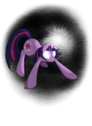 Size: 900x1227 | Tagged: safe, artist:random-gal, imported from derpibooru, twilight sparkle, pony, unicorn, female, glowing eyes, glowing horn, horn, mare, simple background, solo, transparent background