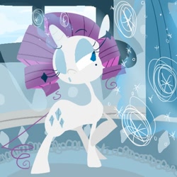 Size: 500x500 | Tagged: safe, artist:krystal's art blog, imported from derpibooru, rarity, pony, unicorn, female, levitation, magic, mare, solo, telekinesis