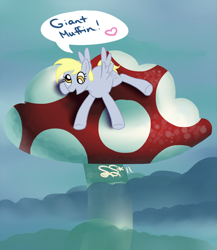 Size: 754x867 | Tagged: safe, artist:alipes, imported from derpibooru, derpy hooves, pegasus, pony, female, mare, mushroom, solo