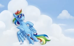 Size: 1680x1050 | Tagged: safe, artist:alipes, imported from derpibooru, rainbow dash, pony, female, solo, sunglasses