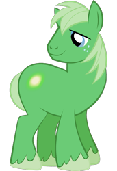 Size: 819x1200 | Tagged: safe, imported from derpibooru, emerald ray, earth pony, pony, male, recolor, season 3 speculation, simple background, solo, speculation, stallion, transparent background