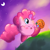 Size: 800x800 | Tagged: safe, artist:perfectpinkwater, imported from derpibooru, pinkie pie, candy, clothes, costume, crossover, food, halloween, halloween costume, holiday, kirby, kirby (character), kirby (series), kirby pie, puffball
