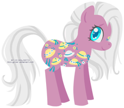 Size: 532x466 | Tagged: safe, artist:miss-glitter, imported from derpibooru, bonnie bonnets, pony, cute, female, g1, g1 to g4, g4, generation leap, looking at you, mare, profile, simple background, smiling, solo, transparent background