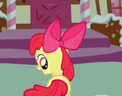 Size: 431x340 | Tagged: safe, imported from derpibooru, screencap, apple bloom, earth pony, pony, call of the cutie, season 1, adorabloom, animated, behaving like a dog, butt, chasing own tail, cropped, cuddly, cute, cuteness overload, cutest pony alive, cutest pony ever, daaaaaaaaaaaw, female, filly, foal, funny, hugable, plot, spinning, you spin me right round