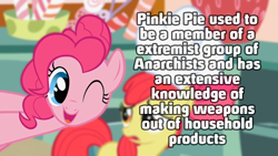 Size: 500x281 | Tagged: safe, imported from derpibooru, screencap, apple bloom, pinkie pie, anarchist, headcanon, image macro, meta, mlp-headcanons