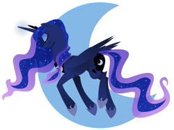 Size: 727x544 | Tagged: safe, artist:kilo, imported from derpibooru, princess luna, alicorn, pony, eyes closed, female, moon, solo