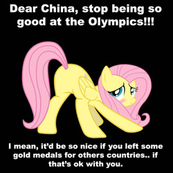 Size: 794x794 | Tagged: safe, imported from derpibooru, fluttershy, butt, china, flutterbutt, flutterplot, olympic games, plot