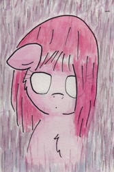 Size: 708x1062 | Tagged: safe, artist:slightlyshade, imported from derpibooru, pinkie pie, pony, female, pinkamena diane pie, solo, traditional art