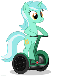 Size: 1600x2000 | Tagged: safe, artist:larsurus, imported from derpibooru, lyra heartstrings, pony, unicorn, bipedal, bipedal leaning, female, human behavior, leaning, segway, simple background, solo, transparent background, vector