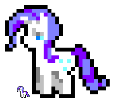 Size: 237x216 | Tagged: safe, artist:yamashta, imported from derpibooru, rarity, pony, pixel art, pixels as big as hams, solo
