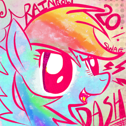 Size: 500x500 | Tagged: safe, artist:yellowgear, imported from derpibooru, rainbow dash, pony, female, solo