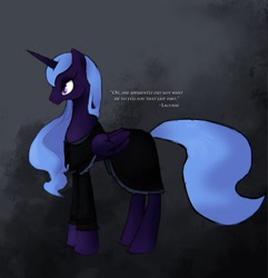 Size: 1397x1450 | Tagged: safe, artist:fore-trekker, imported from derpibooru, oc, oc only, oc:lacunae, alicorn, pony, fallout equestria, fallout equestria: project horizons, artificial alicorn, female, hooves, horn, mare, purple alicorn (fo:e), solo, wings