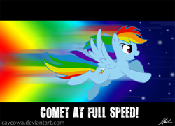 Size: 1000x722 | Tagged: safe, artist:caycowa, imported from derpibooru, rainbow dash, pony, female, pearls before swine, reference, solo, sonic rainboom, stars