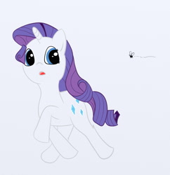 Size: 1105x1140 | Tagged: safe, artist:dennyhooves, imported from derpibooru, rarity, fly, pony, solo