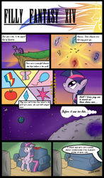 Size: 900x1530 | Tagged: safe, artist:speccysy, imported from derpibooru, twilight sparkle, comic, crossover, elements of harmony, final fantasy