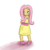 Size: 900x900 | Tagged: safe, artist:speccysy, imported from derpibooru, fluttershy, human, clothes, dress, female, humanized, solo
