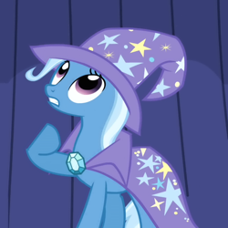 Size: 720x720 | Tagged: safe, imported from derpibooru, screencap, trixie, pony, unicorn, boast busters, season 1, female, mare, solo