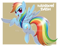 Size: 1000x800 | Tagged: safe, artist:nyaasu, imported from derpibooru, rainbow dash, pony, backwards cutie mark, female, solo